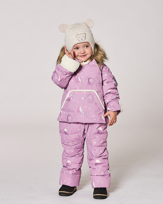 Lined Baby Winter Knit Hat With Ear Flaps Off-White