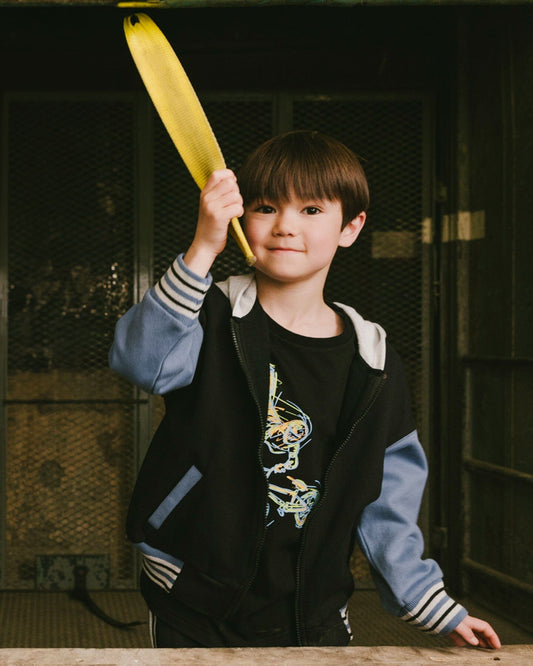 Long Sleeve Cotton Jersey Tee Shirt Black