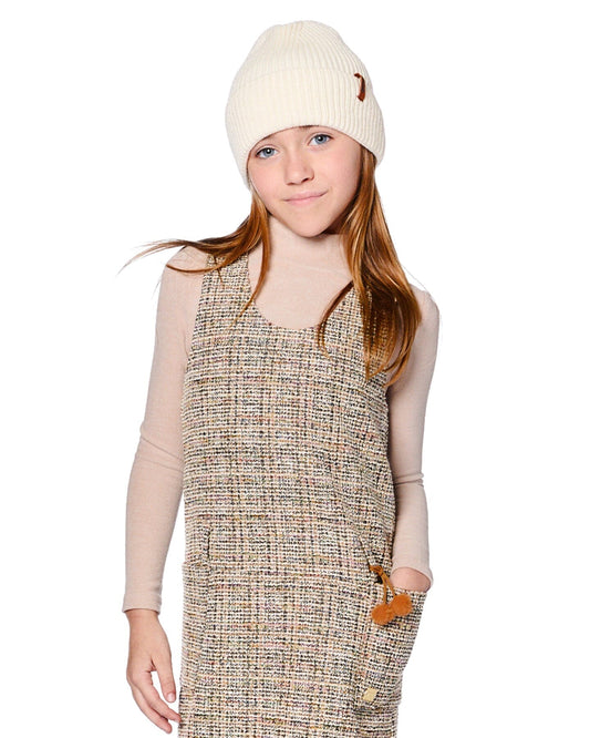 Super Soft Ribbed Mock Neck Top Light Caramel