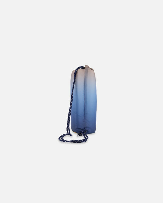 Drawstring Bag Blue And Beige Gradient