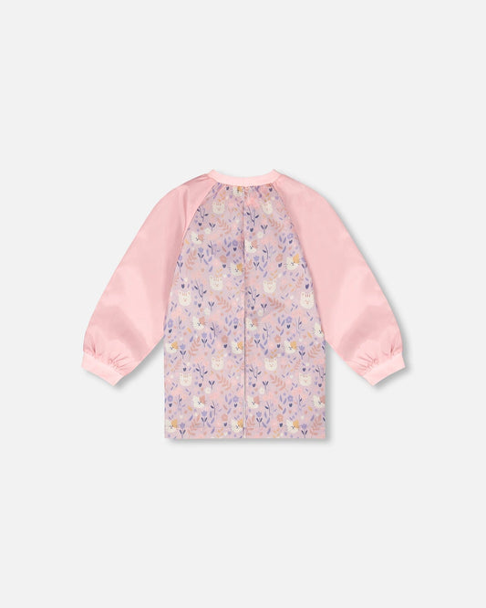 School Apron Lilac Cat Print