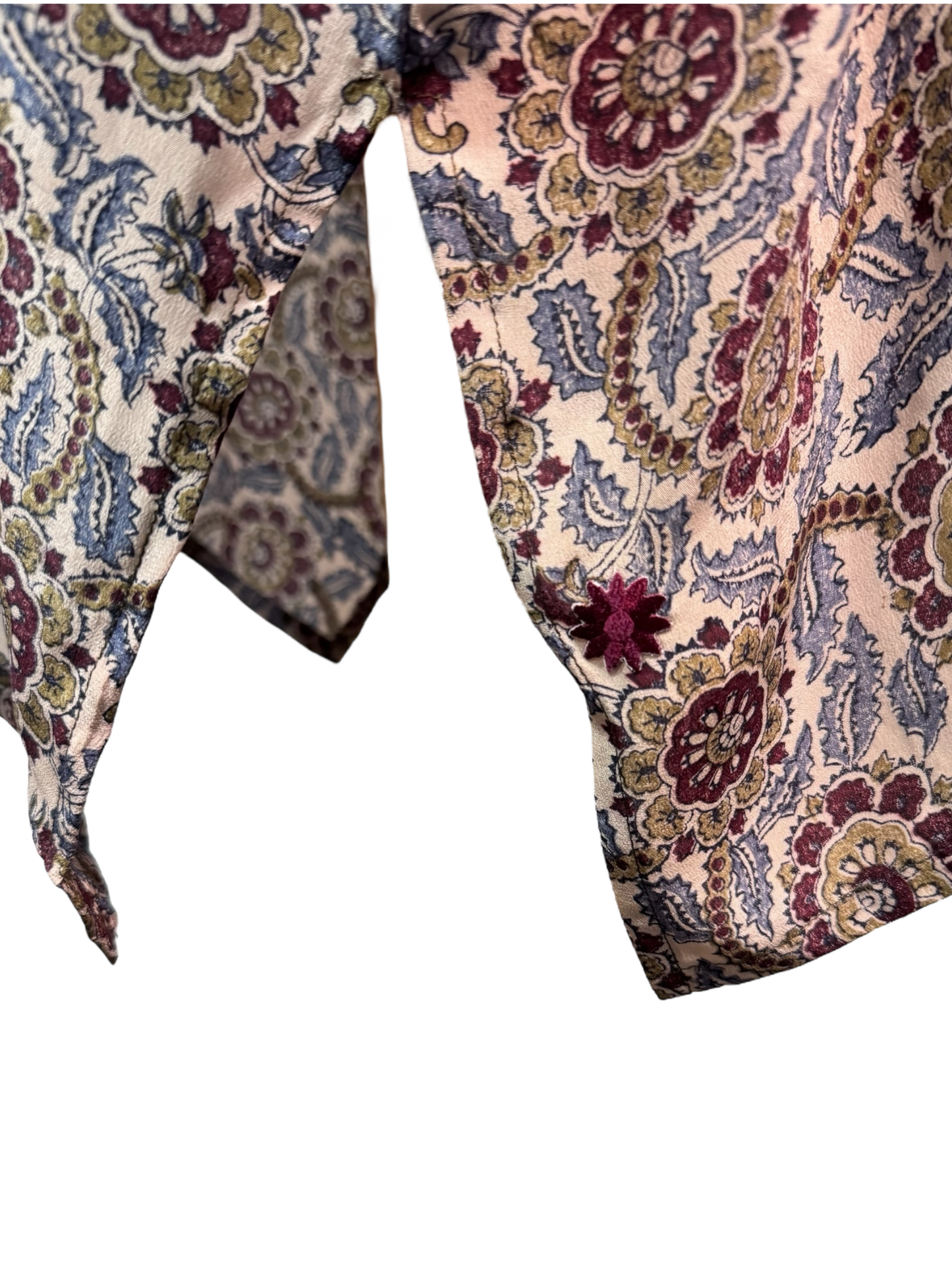 PRC7308 Avatar Pure Silk Short Kaftan Tunic with Slits