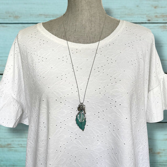 Patina Leaf Necklace