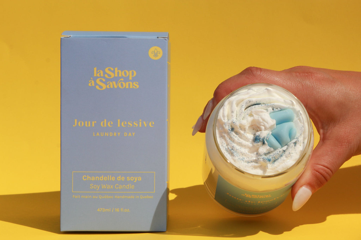 Chandelle de soya 16 oz - Jour de lessive