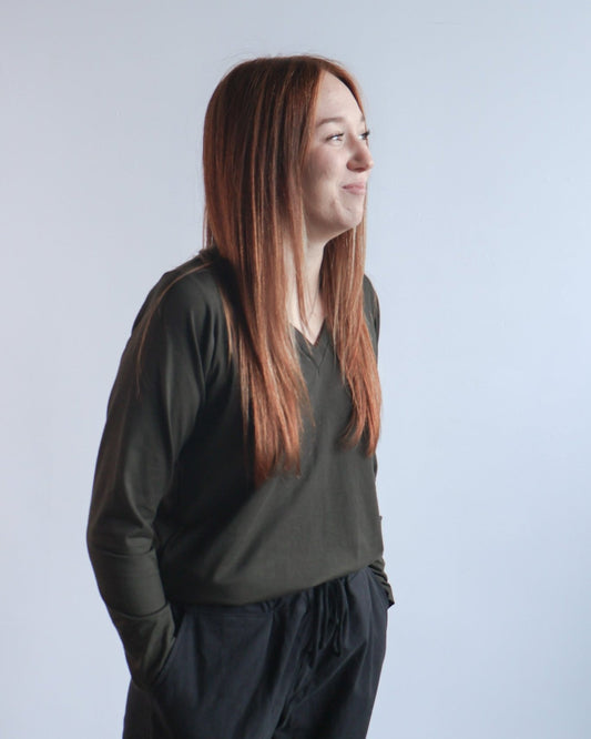 Le t-shirt parfait à manches longues en Dark Forest