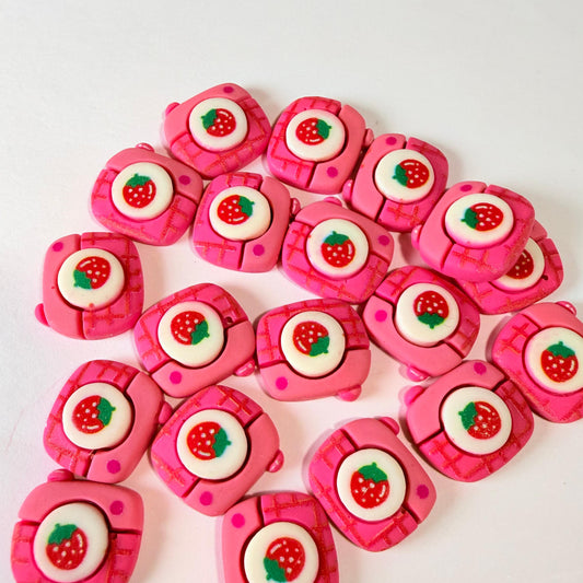 Strawberry Camera Charms for DIY Crafts)