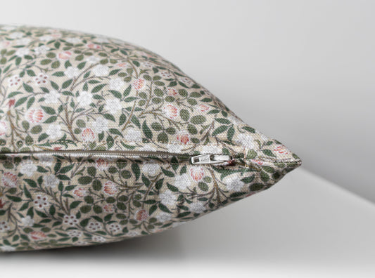 Lily | Neutral Floral Pillow Cover