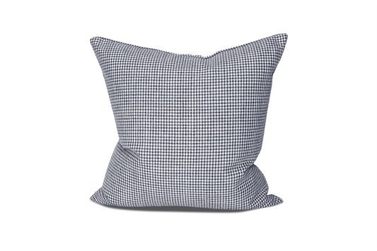 Indigo Houndstooth Cushion Cover