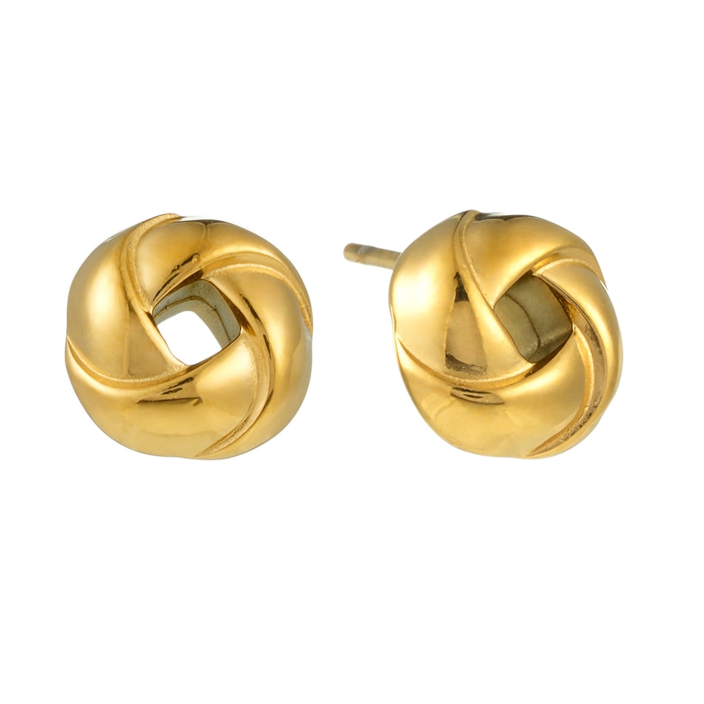 JATANI (Small) Gold: Love Knot Stud Earrings – Timeless Symbol of Eternal Love & Elegant Jewelry Gift