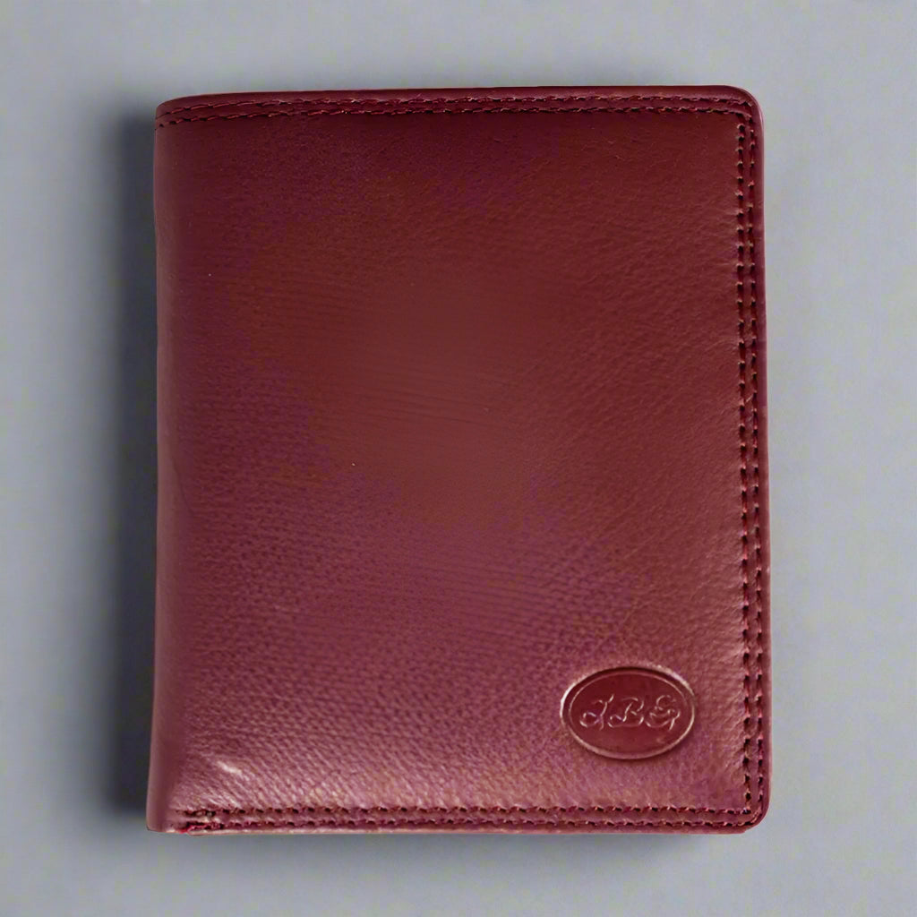 JBG International Men's Flip Up Wing Bifold Leather Wallet