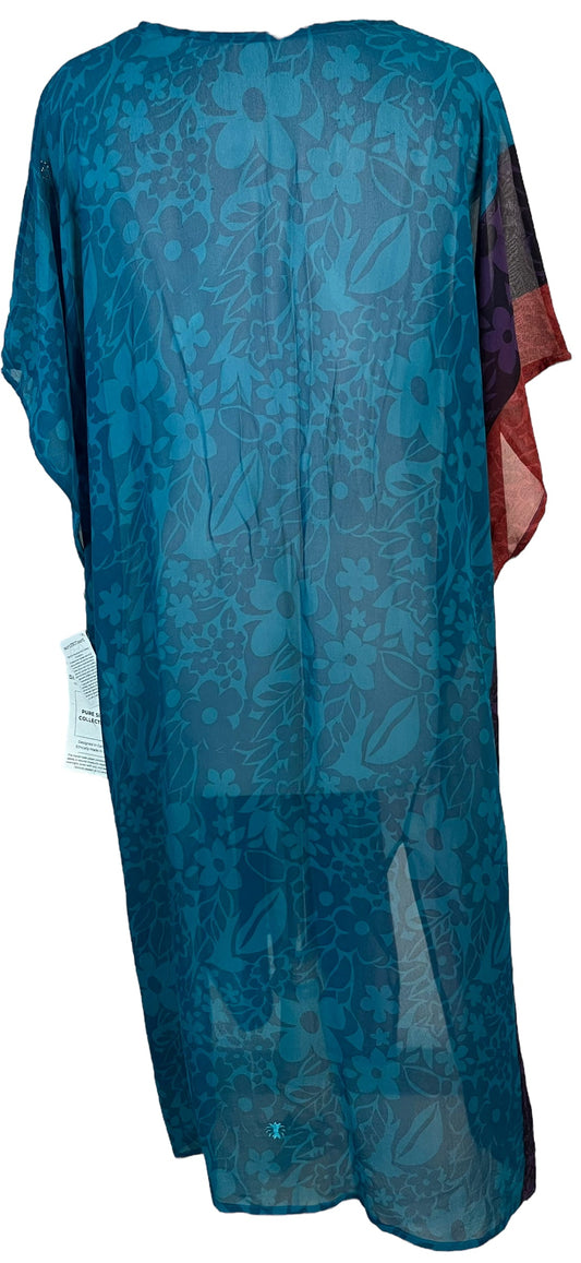 PRG6368 Sheer Avatar Pure Silk Maxi Kaftan