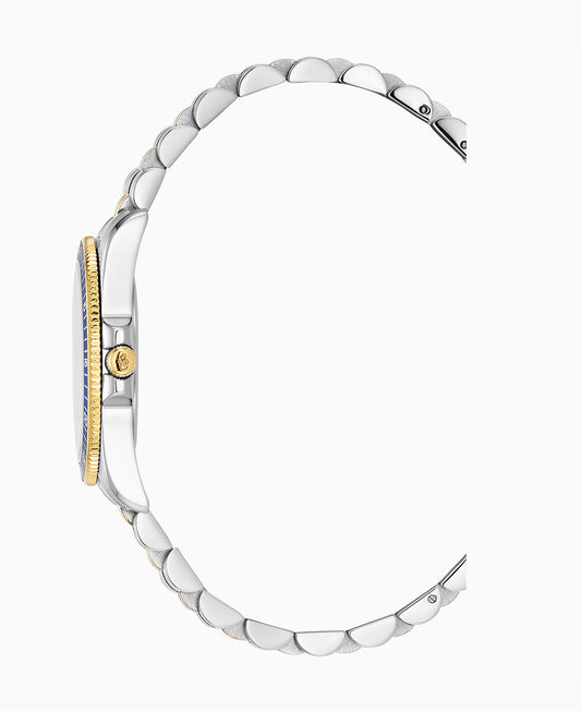 Jacques Du Manoir Inspiration Active 33mm Two-Tone Blue Dial Ladies Watch