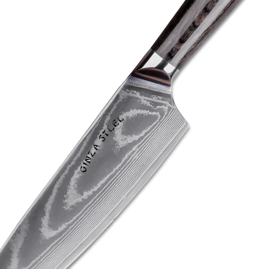LUCIA 20 | Chef Knife 8Cr18Mov Steel Core / Pakka wood handle