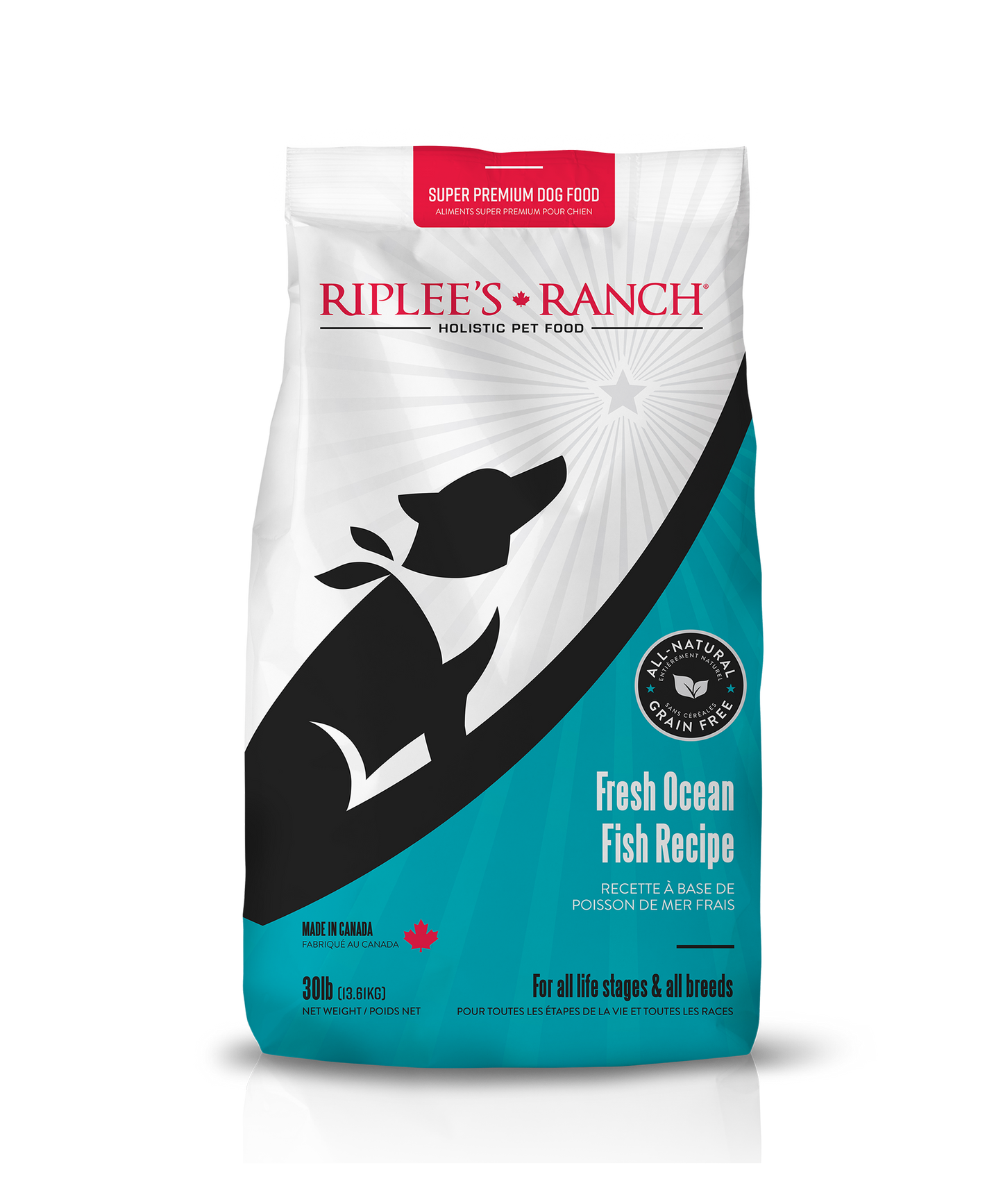 Fresh Ocean Fish Dog Food - 30lb Bag