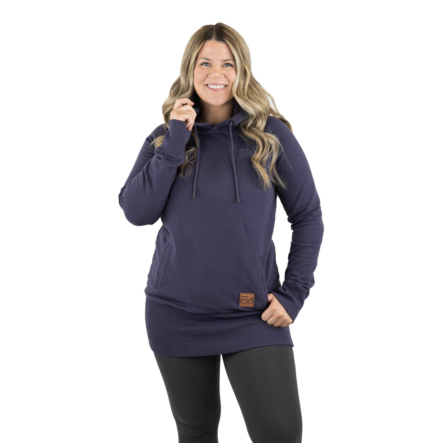 Kora Long Hoodie Deep Purple
