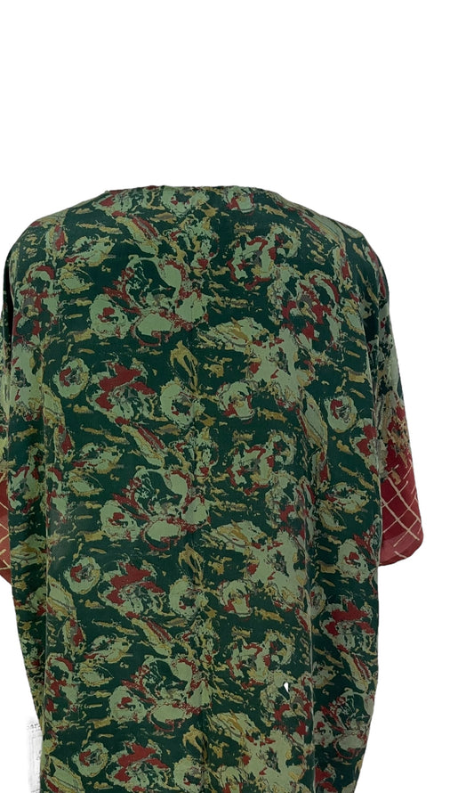 PRC6921 Avatar Pure Silk Kimono-Sleeved Jacket with Belt