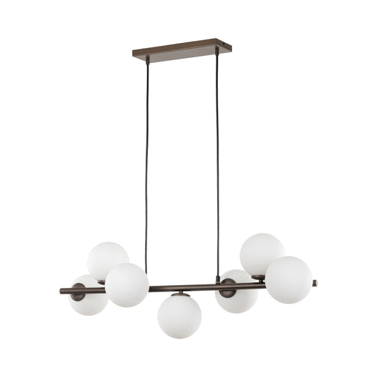 ESTERA 7-Light Scandinavian Glass Pendant Light for Dining Table & Modern Interiors