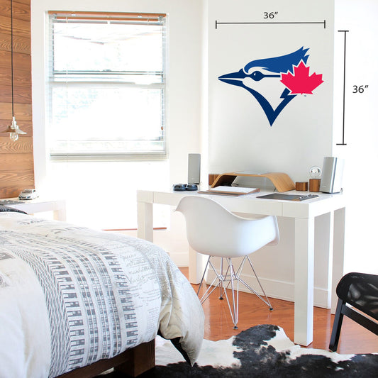 Toronto Blue Jays 36x36 Team Logo Repositional Wall Decal