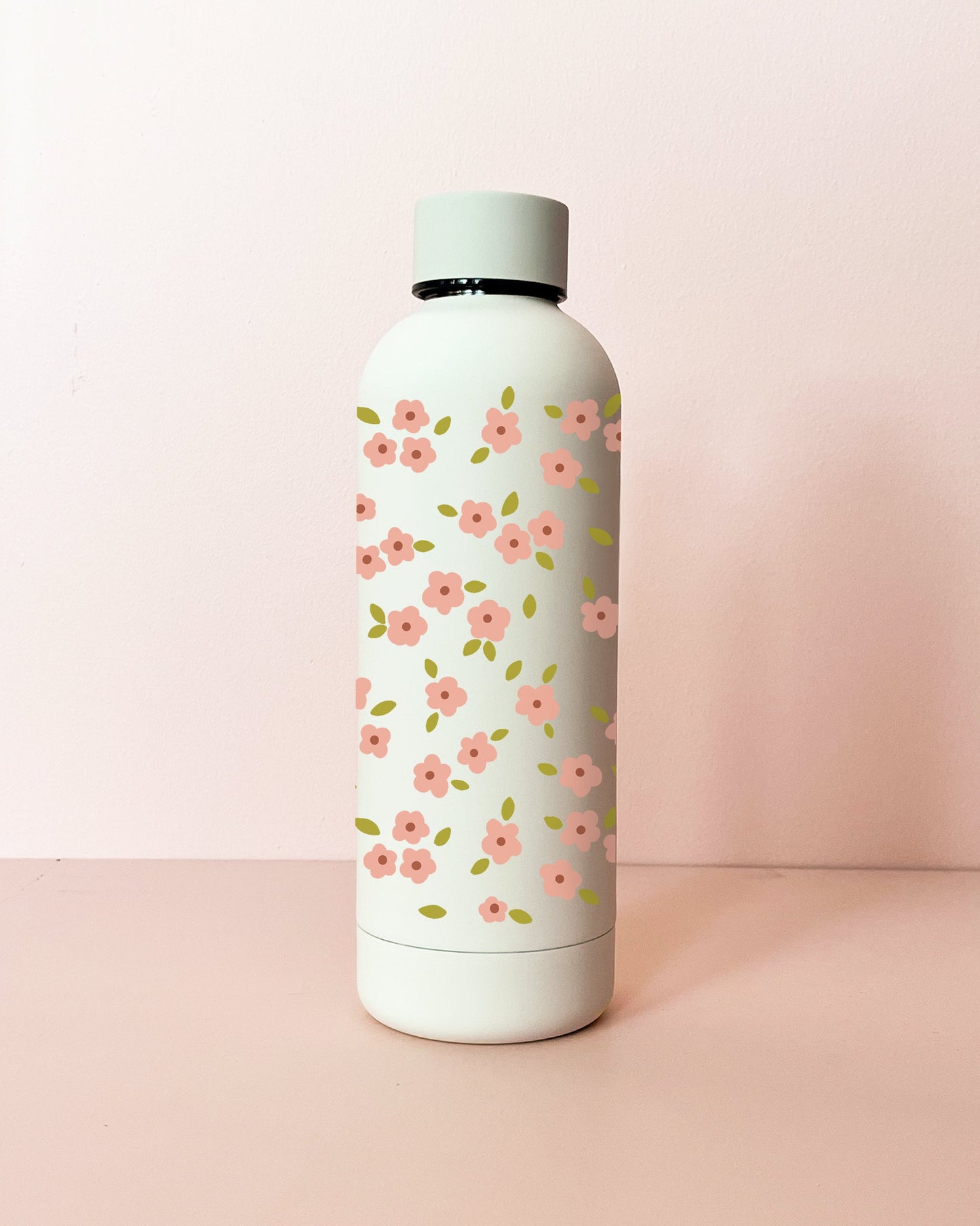 Bouteille isotherme 17oz crème - Bloom rose