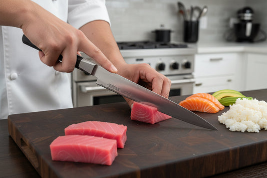 MIYABI 4000 FC 9.5-Inch Sujihiki Knife – Black Handle