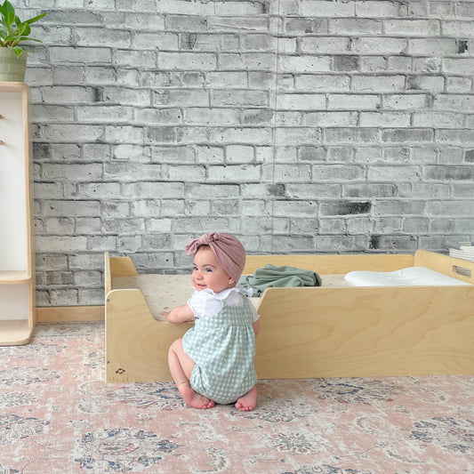APPLE TWIN - Montessori Floor Bed with Rails