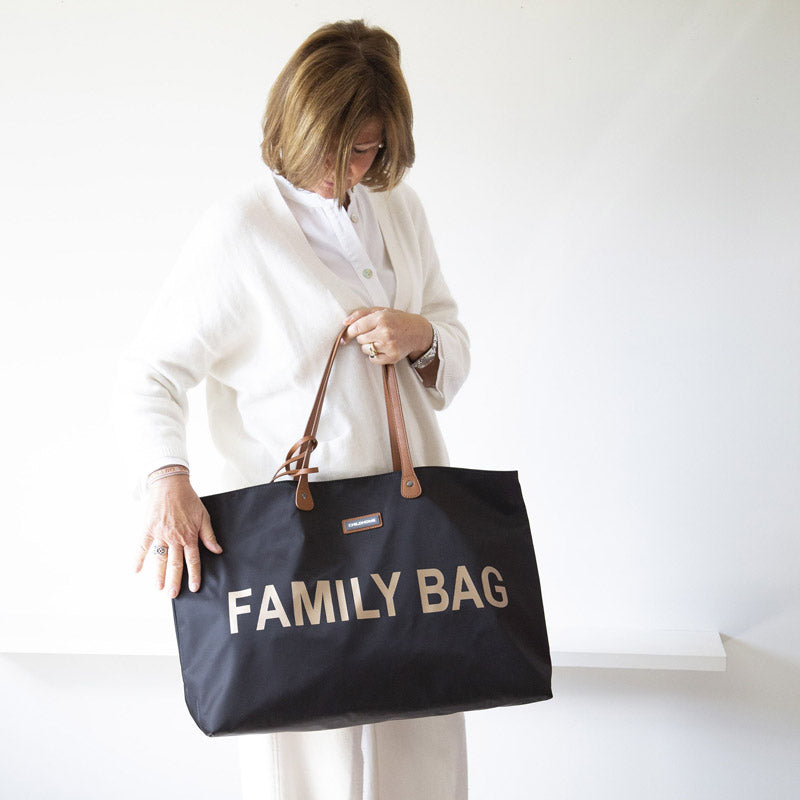 Effortlessly Stylish Grey Family Bag