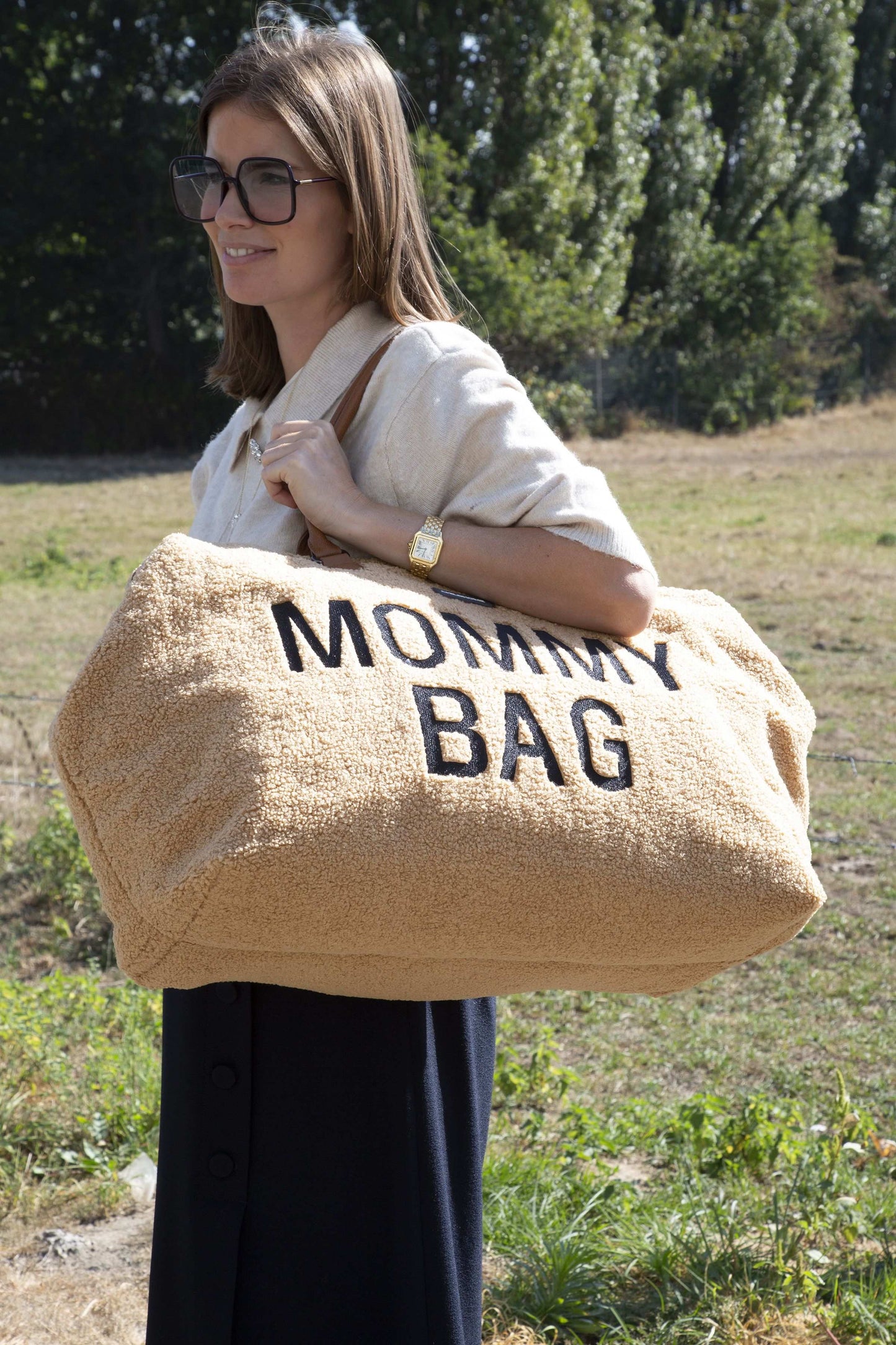 Cozy Teddy Comfort Mommy Bag