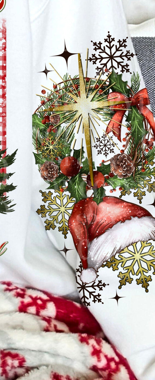 Sweatshirt or T-Shirt Hoodie Western Christmas - Moody Christmas Co Keep The Mood Cheery