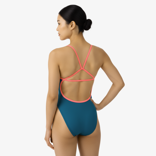 Tropic Open-Back One-Piece Performance Swimsuit by Norca