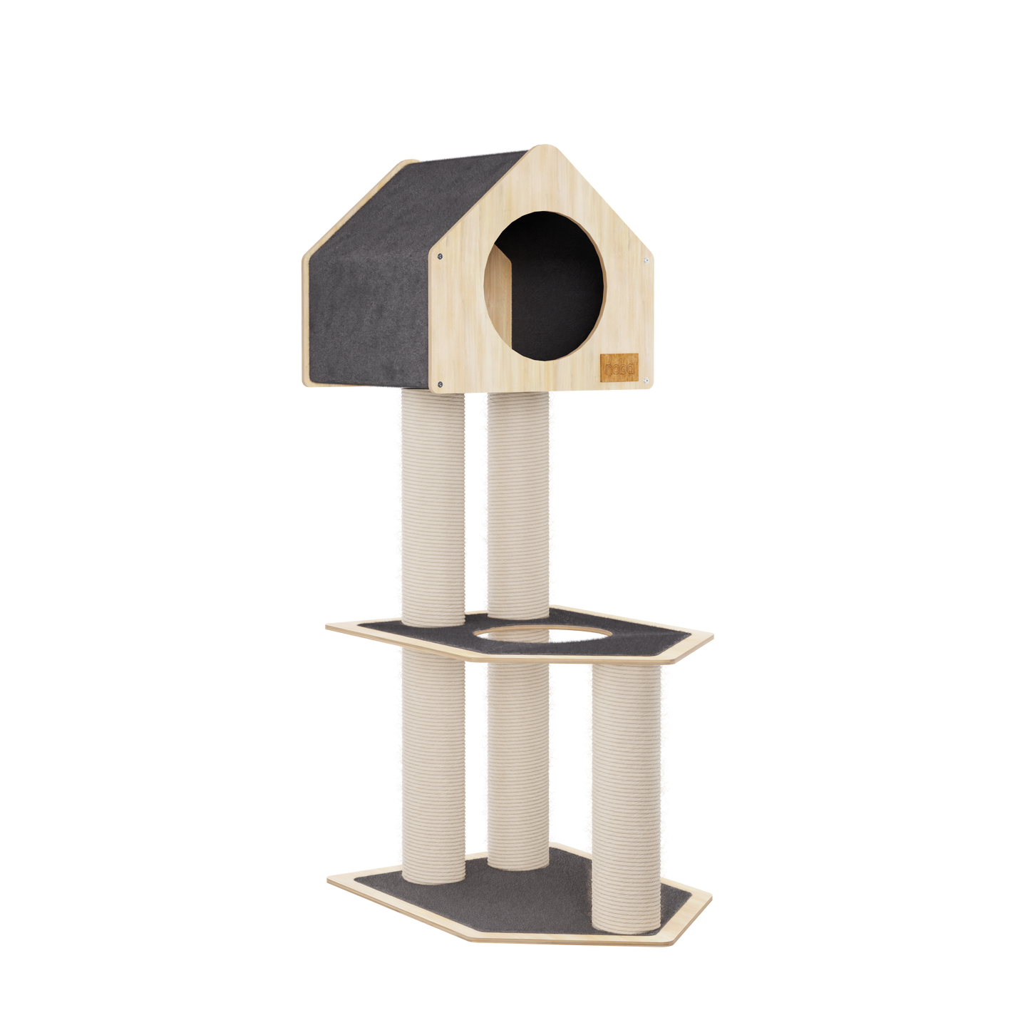 Condo Hideout - 2-Level Deluxe Cat Tree