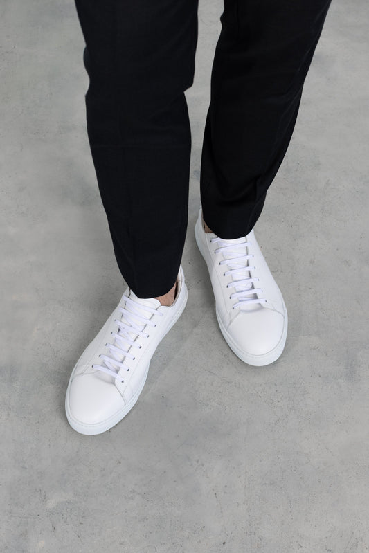 Off White Calfskin Città Sneaker