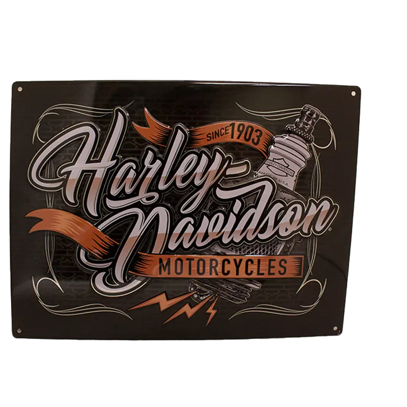 Open Road Harley David Spark Plug Sign