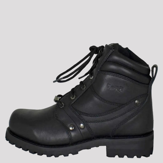 Open Road Men's 7" Lace-Up Motorcycle Boots