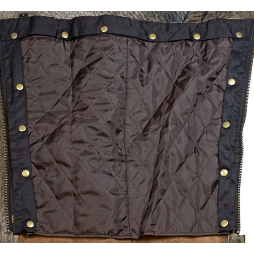 Open Road Men's Distressed Brown 4 Pocket Premium Leather Chaps