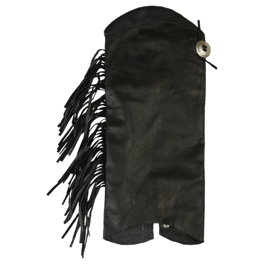 Open Road Women's Side Fringe Leather Half Chaps