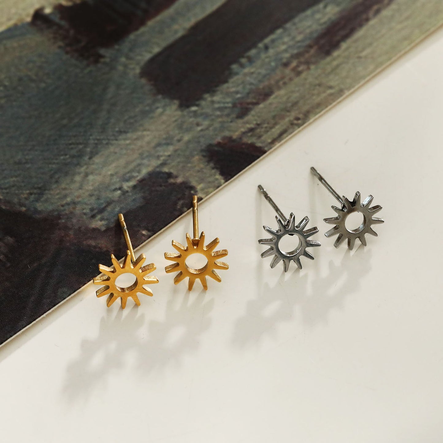 Style EDLA: 'Starry Night' Stud Earrings Gold