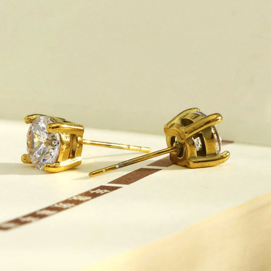 CODI Gold: Moissanite (Diamond Alternative) Essential Daily Studs