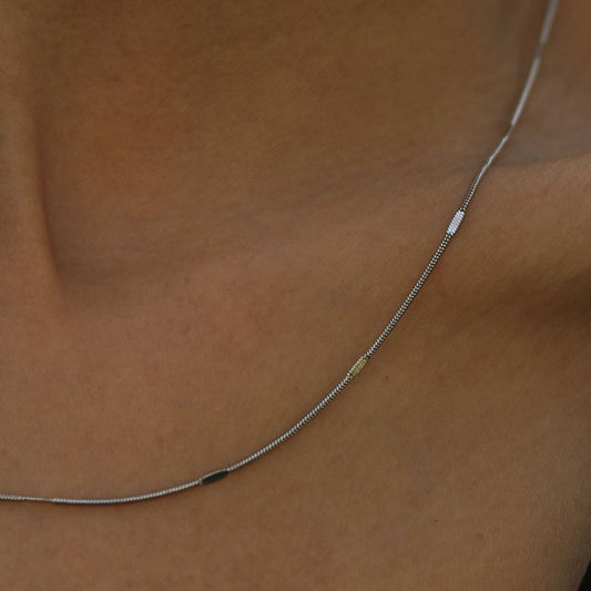 SVETA: Dainty Minimalist Silver Necklace