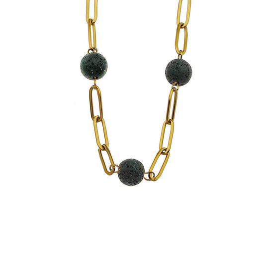 MYAH Volcanic Lava Stone Necklace
