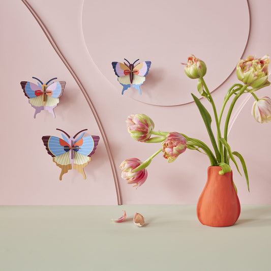 Plum Fringe Butterflies<br> Set of 3