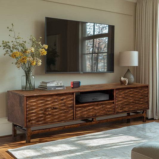 Elara TV Stand with Storage and Cable Management for TVs up to 80"