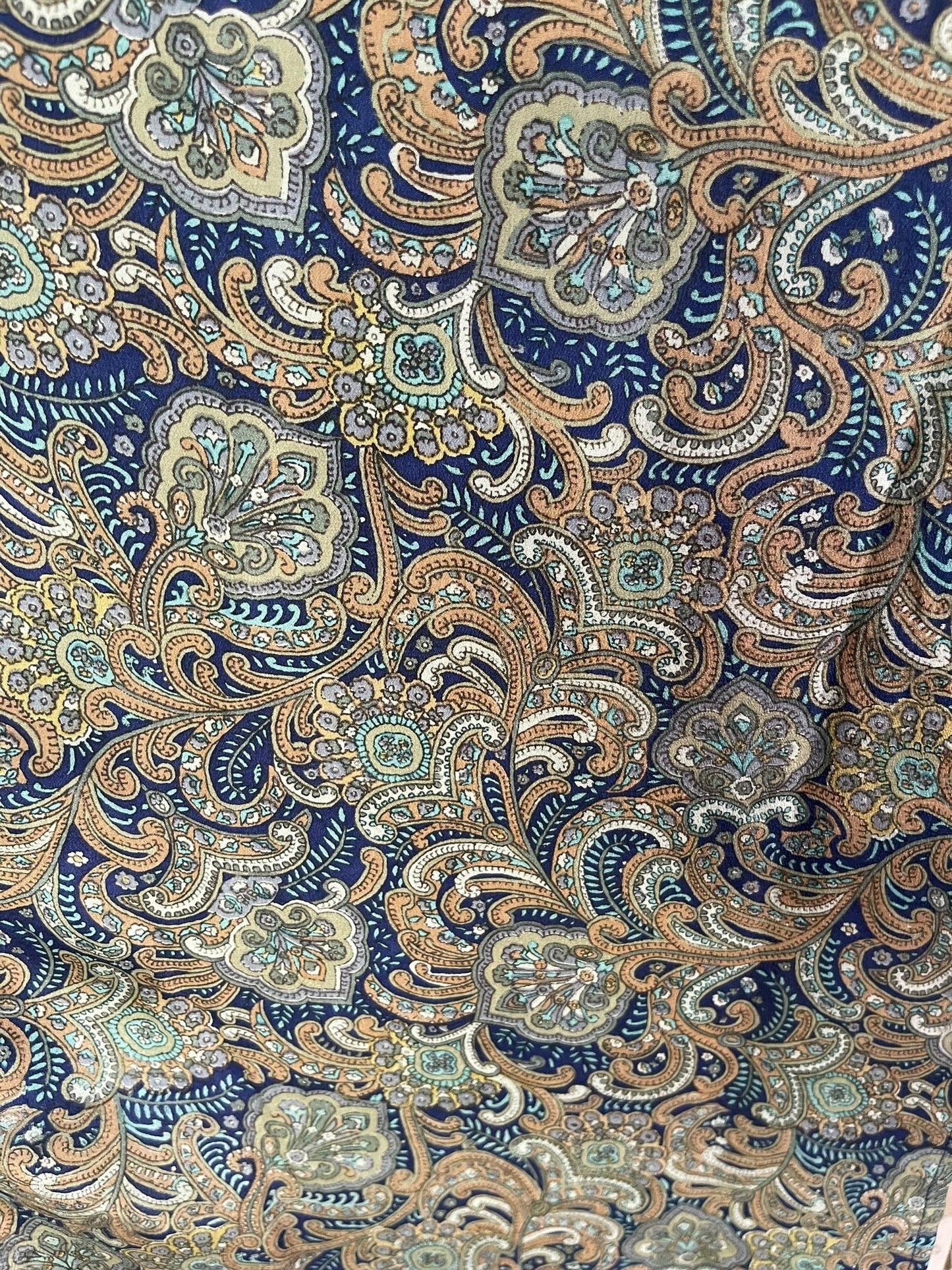 PRC6833 Avatar Long Pure Silk Kimono Sleeved Duster with Belt