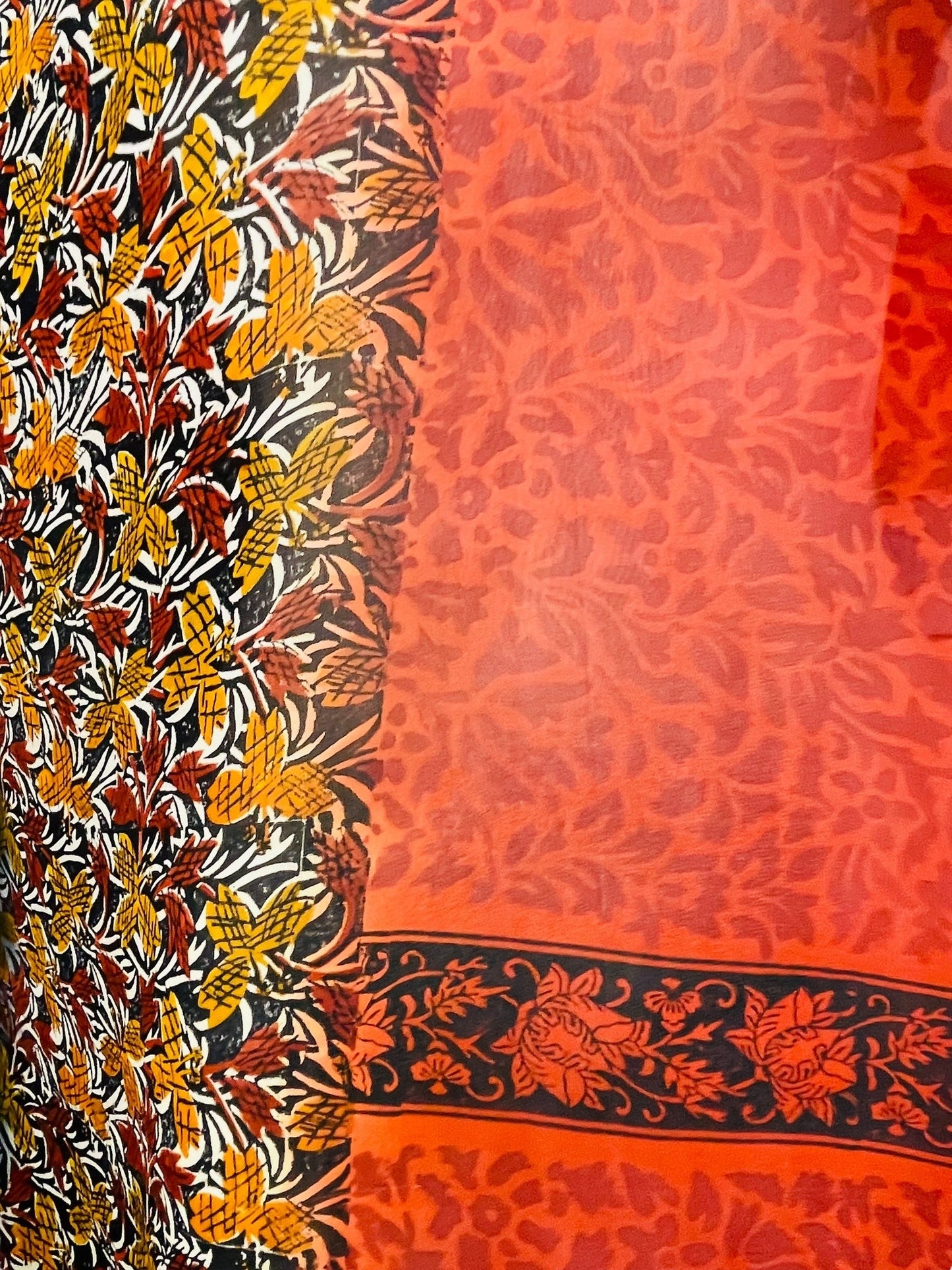 PRG7631 Sheer Avatar Pure Silk Long Tunic with Side Ties