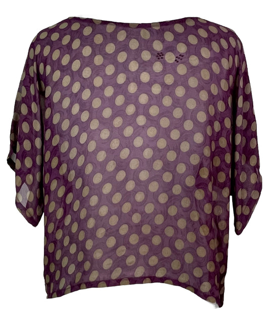 PRG4939 Sheer Avatar Pure Silk Boxy Top