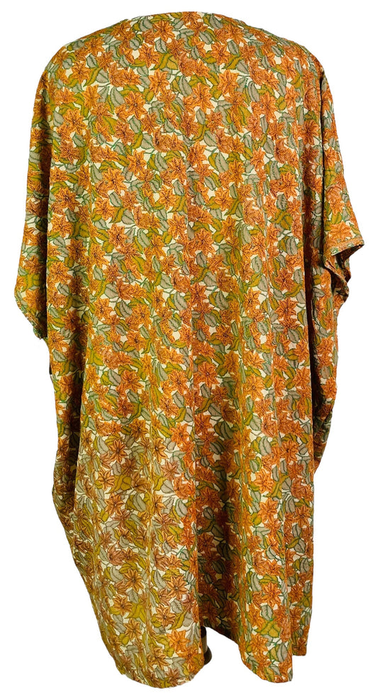 PRC7472 Avatar Pure Silk Midi Length Kaftan