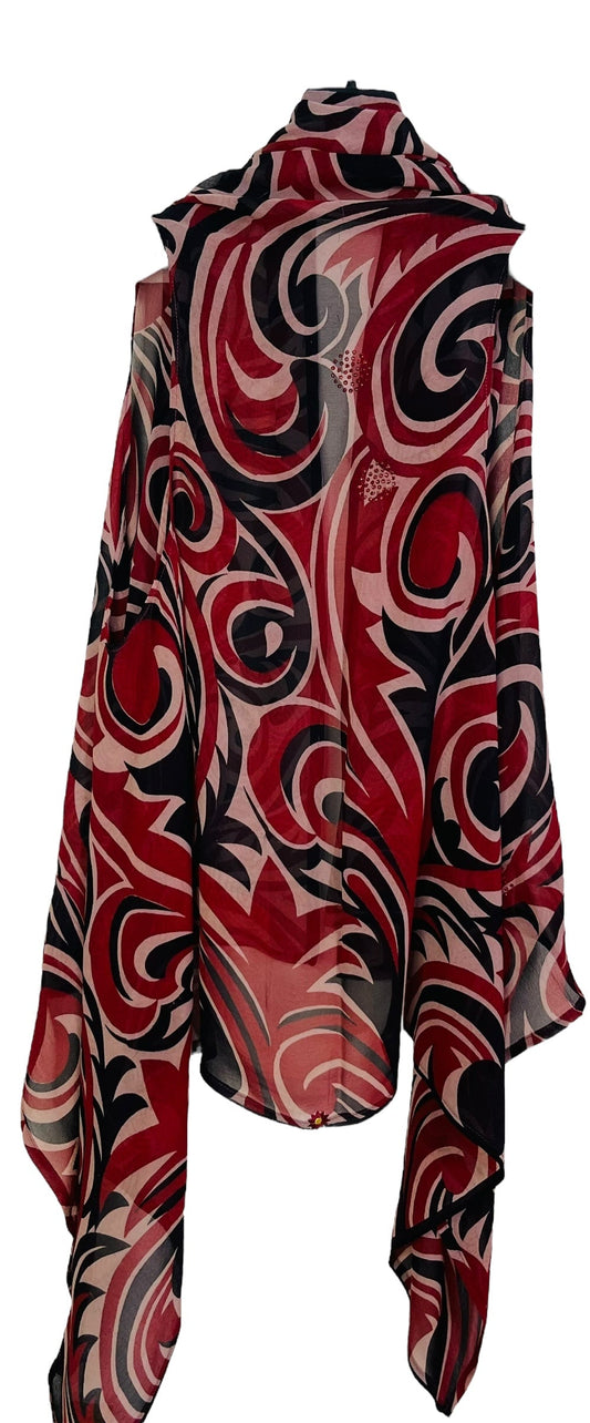 PRG6757 Sheer Wabi Sabi Pure Silk Versatile Vest