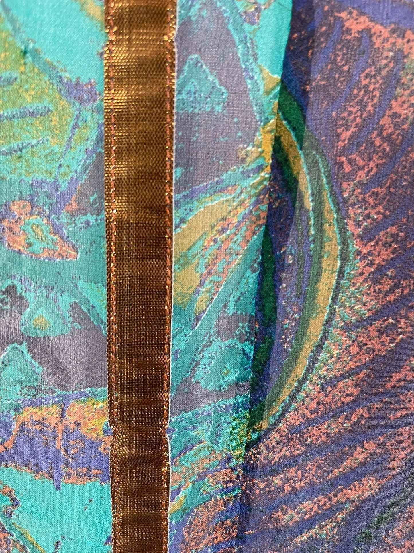 PRG7259 Sheer Avatar Pure Silk Waterfall Top