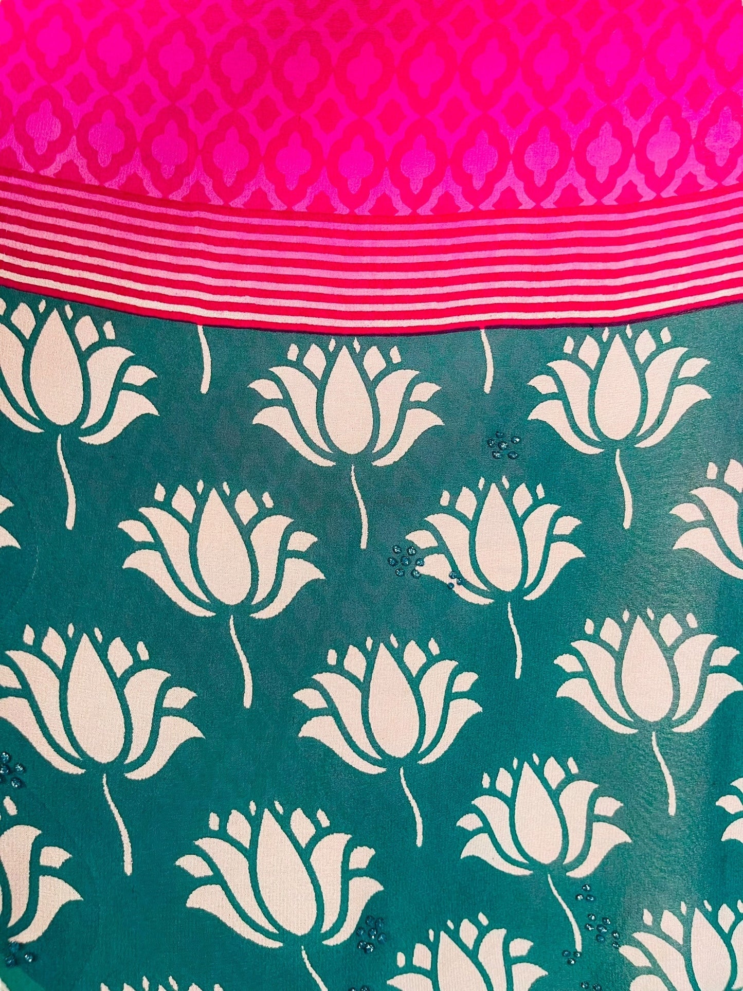 PRG7349 Sheer Avatar Pure Silk Kimono-Sleeved Top