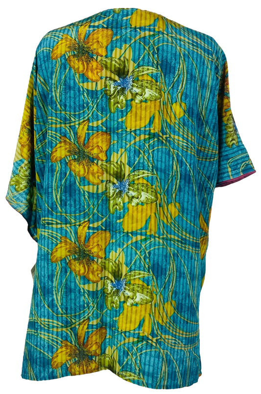 PRC7514A Avatar Pure Silk Kimono-Sleeved Jacket with Belt