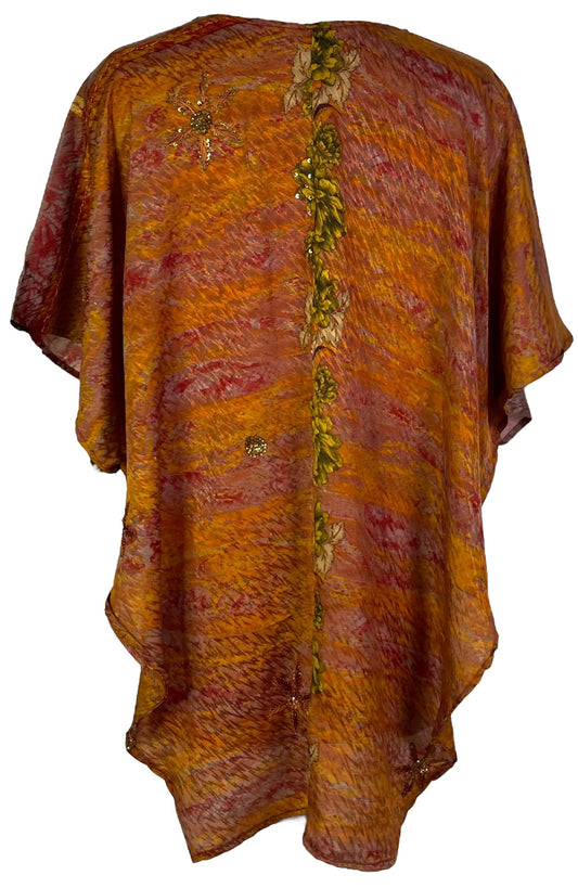 PRC6877 Avatar Pure Silk Waterfall Top